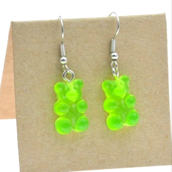 Dolls Kill Jewelry - Gummy bear earrings 💚💚